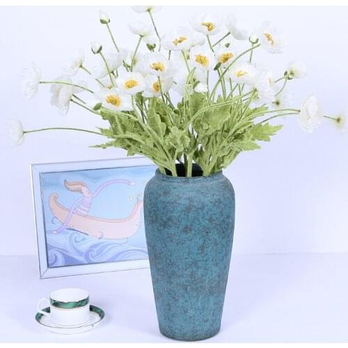 Artificial Flower Poppy Flower Garden Home Decoration Arrangement Soft Decoration Potted Artificial Plant