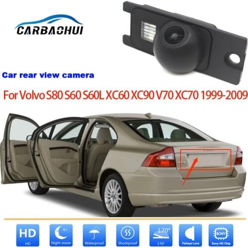 Car Rear View Camera For Volvo S80 S60 S60L XC60 XC90 V70 XC70 1999-2009 Car Reverse Parking Camera Full HD SONY high quality