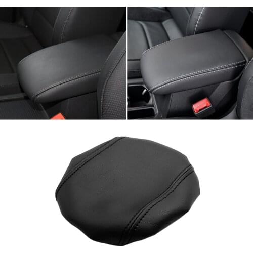 Armrest Leather Cover For VW Tiguan L 2017 2018 2019 Car Interior Center Control Armrest Box Elastic Band Cover Trim