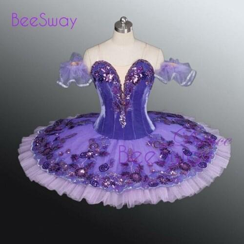 Lilac Fairy,Le Corsaire Classical Ballet Costume Purple Professional Ballet Tutus Nutcracker Pancake Performance Tutus