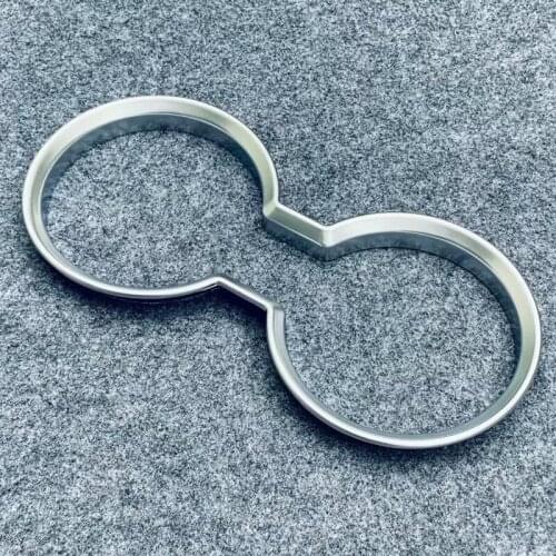 ABS Matte Chrome Cup Holder Surrounds Cover Trim styling For Nissan Rogue 2021 2022 Accessories