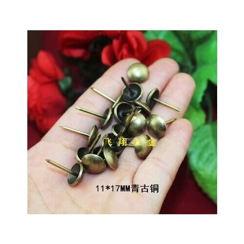 Hardware accessories Bubble nails Vintage Upholstery copper nails Upholstery tacks Decorative bronze color tacks 11mm*17mm