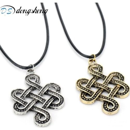 Dongsheng Metal s Knot Necklaces Irish Knot Pendant s Eternity Knot Necklaces Infinity Knot Jewelry Lover Gift