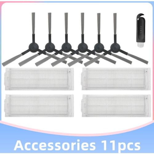 For Cecotec Conga 3290 3490 3690 Robot Vacuum Cleaner Spare Parts Washable Hepa Filter Main Roller Side Spin Brush Mop Cloth Rag