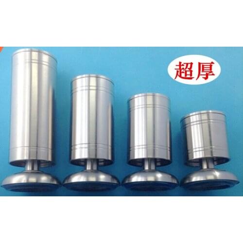 The cabinet feet. Stainless steel adjustable cabinet feet.. The table legs. Tea table legs