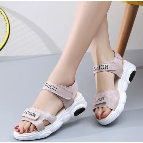 Microfiber Reflective Women Sandals Luxury Summer Sneakers Sports Sandals women Shinny ladies sandals Female beach flip flops