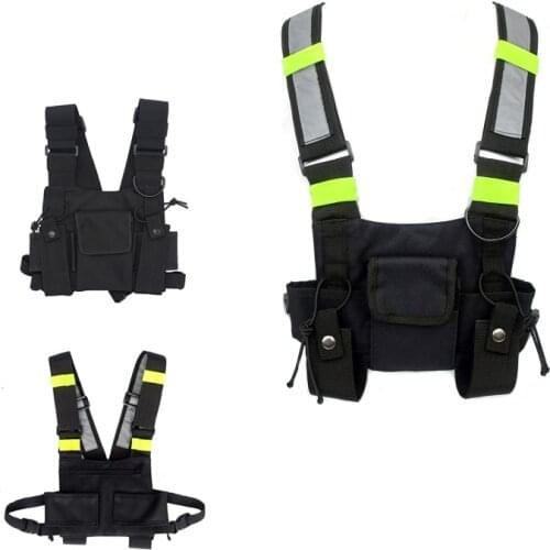Tactical Vest Nylon military Vest chest rig Pack Pouch Holster Tactical Harness walkie talkie radio Waist Pack army vest Hunting