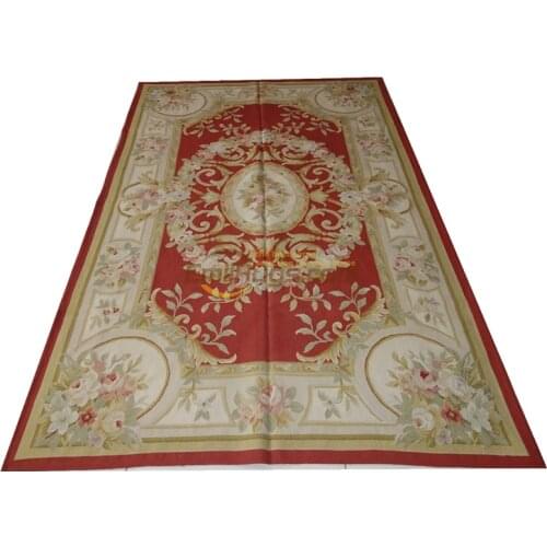 W-13 5x8 AS IS HAND WOVEN FRENCH NEEDLEPOINT AUBUSSON gc8aubyg13