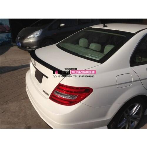 Fit for Mercedes-Benz c180 c200 c260 c300 w204 carbon fiber rear spoiler rear wing