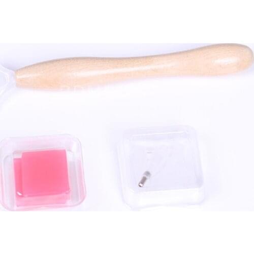 1 Set 5D Wooden Diamond Painting Pen Point Drill Pens Anti-Slip Diamond Painting Mat Cross Stitch Embroidery DIY Craft Accessory