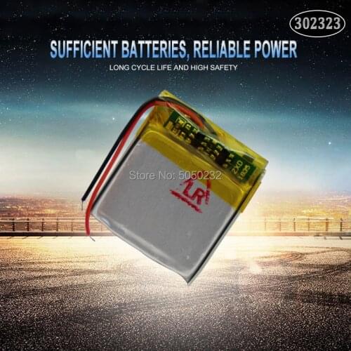 1pc 160mAh 3.7V 302323 Lithium Polymer Li-Po li ion Rechargeable Battery For toys speaker Tachograph GPS Bluetooth Lipo cell