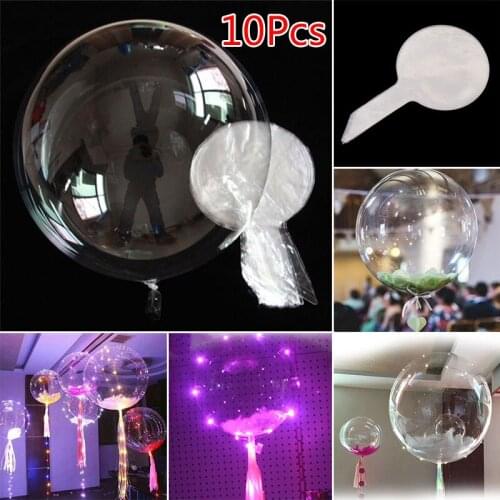 10pcs 18″/20″ Transparent Clear Bobo Balloons Marriage Wedding Party Decoration High Quality Material More Durable