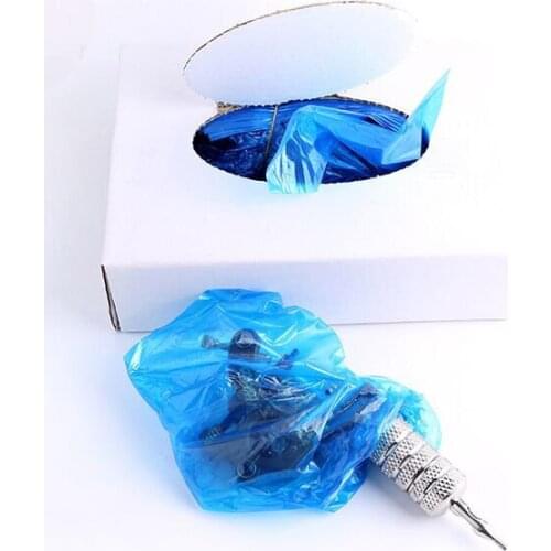 100PCS Disposable Tattoo Machine Cover Bags With Elastic For Permanent Makeup Tattoo Machine Pen Supply