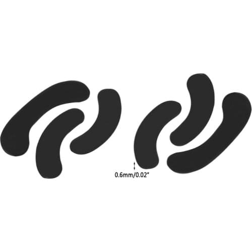 2 sets 0.6mm Mouse Feet Mouse Skates for steel Series XAI / Sensei / RAW / MLG P9YA