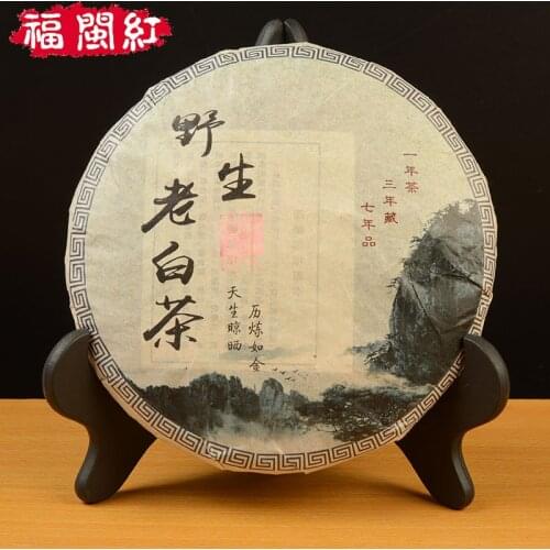 350g Fujian Alpine Wild Old White-Tea Cake Wild Shoumei Tea Cake For Health Care