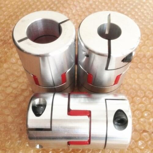4pc 8/10/12/12.7/14/16/20/28mm CNC Motor red star BF Jaw spider plum Shaft Coupler Flexible Coupling D65 L90 Inner 8mm to 38mm