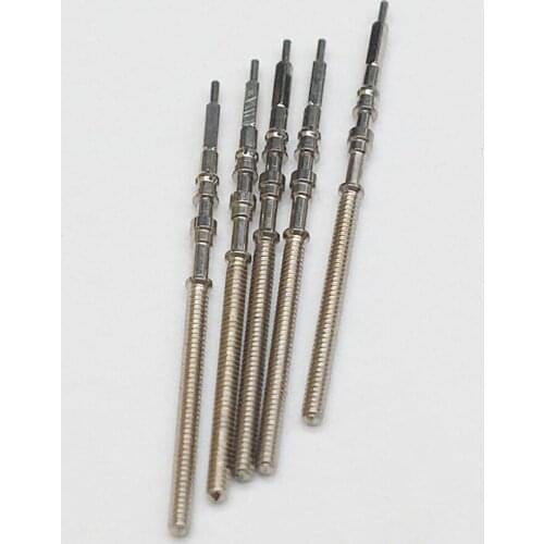 Original Seiko 5Pcs Watch Winding Stem Steel Kit Watch of Parts NH35 NH36 NH38 NH39 Movement Watch Stem Spare Parts