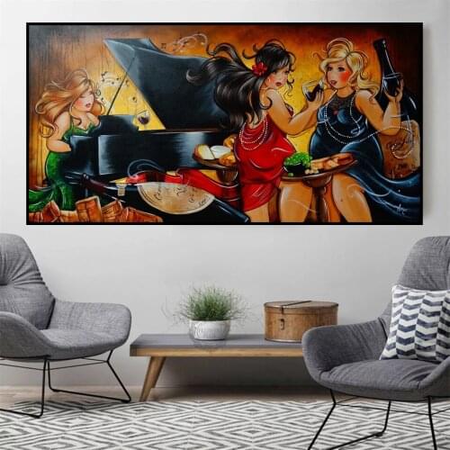 5D DIY Diamond Painting Cartoon Sexy Fat Lady Drinking Needlework Cross Stitch Kit 3D Full Square Drill Diamond Embroidery Sale