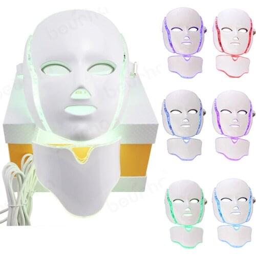 7 Colors Led Mask Photon Electric LED Facial Mask LED Skin Rejuvenation Anti Wrinkle Acne Photon Therapy Home Salon Beauty Tool