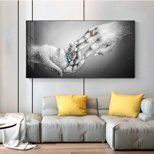 Abstract Modern Lines Lover Figure Art Embroidery Large Size 5D Diy Diamond Painting Full Square Round Drill Wall StickerZP-4318