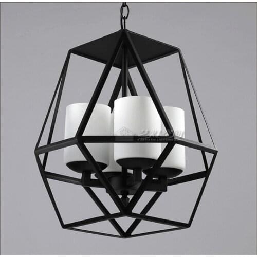 American Country Vintage Cage Pendant Lamp Nordic RH Loft Coffee Bar Hanglamp Restaurant Pendant Light Fixtures Brief E27 Lamps