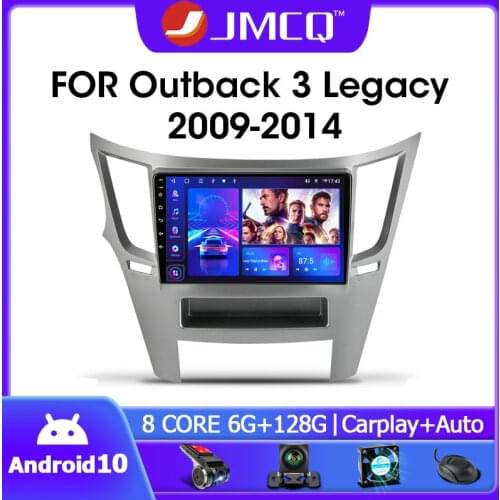 JMCQ Android 9.0 Car Radio For Subaru Outback 3 4 Legacy 5 2009-2014 Multimedia Video Player 2din DSP GPS Navigaion Split Screen