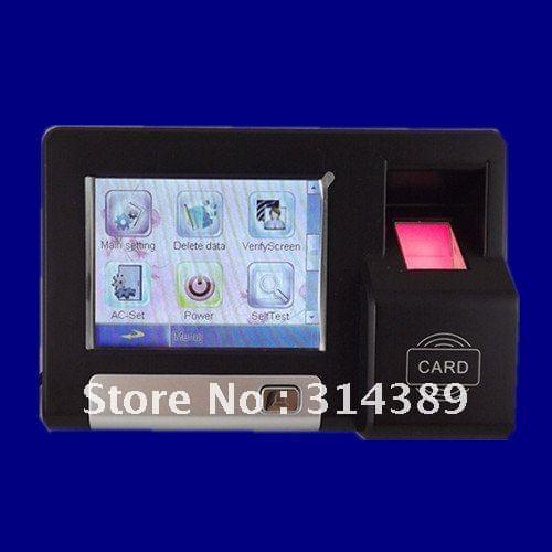 Biometric Fingerprint Touch Screen TCP/IP/RS485 Access Control EM reader Time Attendance door lock pin code voice