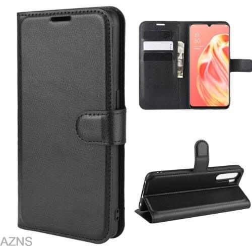 Wallet Cover Card Holder Phone Cases for OPPO Reno 3 4G / OPPO A91 / F15 Global Pu Leather Case Protective Shell