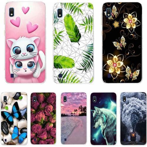 For Samsung Galaxy A10 a10s Case Soft Silicone Flower Phone Case For Samsung Galaxy A10 A 10 a10s TPU Cases Cover Funda couqe
