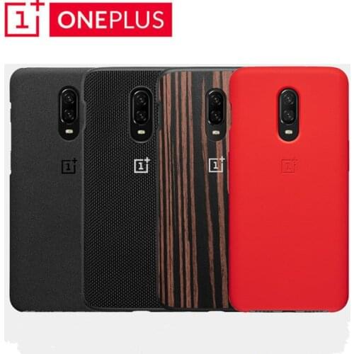 Oneplus 6T case original 100% Oneplus official protective cover silicone Nylon Karbon bumper Leather Flip cover one plus 6T