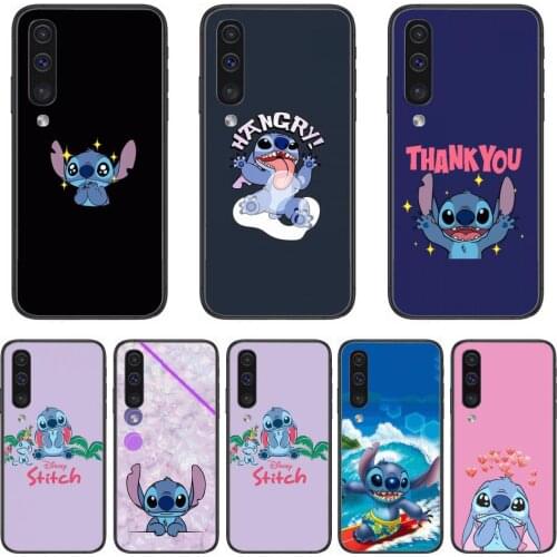 Stitch Phone Case Hull For Samsung Galaxy A 3 5 6 7 8 9 E 2018 Plus 2017 E S Black Shell Art Cell Cover TPU