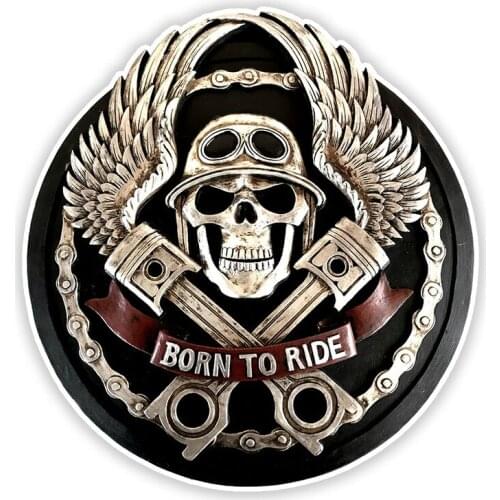 Dawasaru Skull Car Sticker Personalized Cover Scratch Decal Laptop Truck Motorcycle Auto Accessories Decoration PVC,14cm*14cm