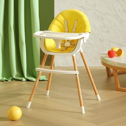 Baby dining chair multi-function adjustable plastic childrens table baby eating chair solid kids high chair