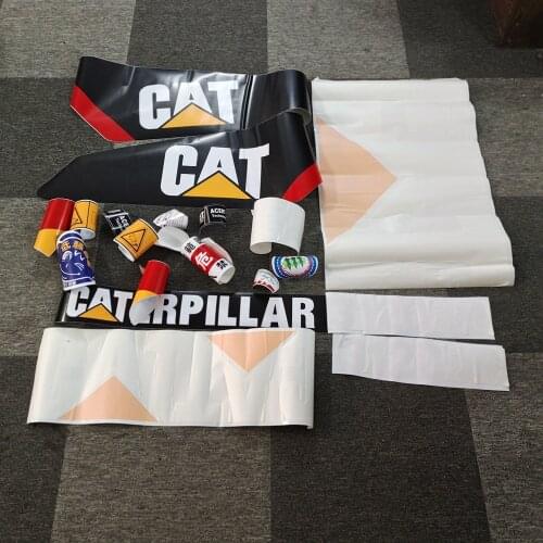 For Caterpillar E312D2GC Excavators Dedicated Stickers Carter 321D Excavator Vehicle Mark Excavator Display Sticker Icon