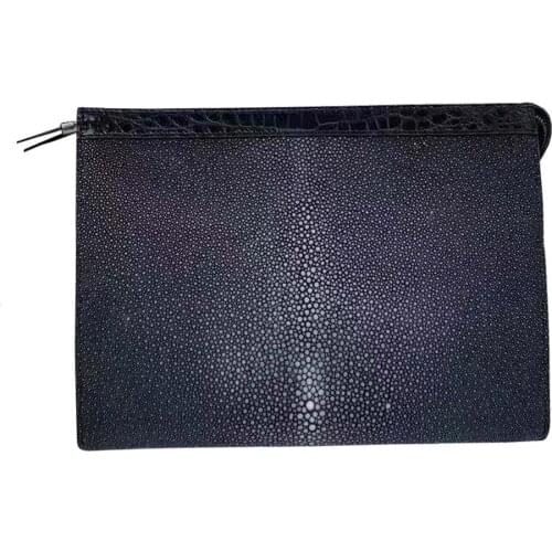 Fanzunxing new men clutch bag men stingray skin bag male clutch bag Pearl fish skin men bag male stingray wallet