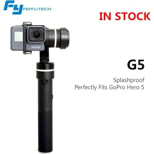 FeiyuTech wearable G5 3-axis handheld gimbal stabilizer for gopro hero 5 and other action cameras splashproof
