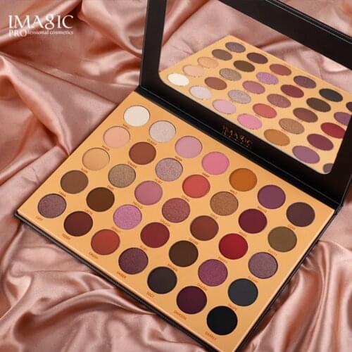IMAGIC New 35 Colors Eye Shadow Flash Eyeshadow Makeup Pallete Matte Eye Shadow Palette Nude Makeup Set Cosmetic Powder Pigment