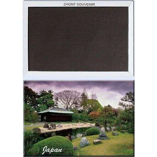 Japan_Seiryuen_Garden__Nijo_Castle Metal wrapped TinPlate Fridge Magnets 22048,Quality Souvenirs for world Attraction