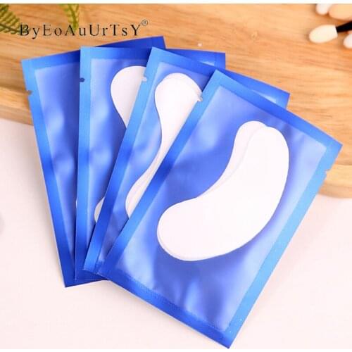Under Eye Patch 50Pair/pack Isolation Hydrogel Eyelash Pad Grafting Eye Stickers Lash Extension Lint-Free Gel Pad False Eyelash