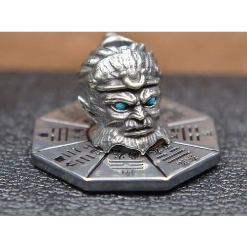 Brass The Monkey King Paracord Beads Lanyard Keychains Pendants Umbrella Rope DIY Bracelet Knife Handle Decorations Accessories