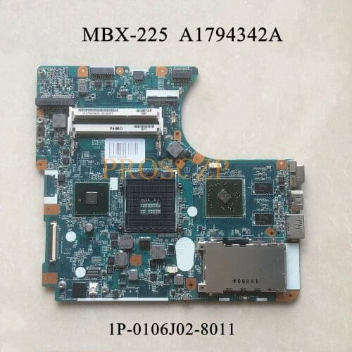 FOR SONY VPCEC PCG-911 MBX-225 Laptop motherboard HM55 HD5470M with A1794342A 1P-0106J02-8011 100% working well