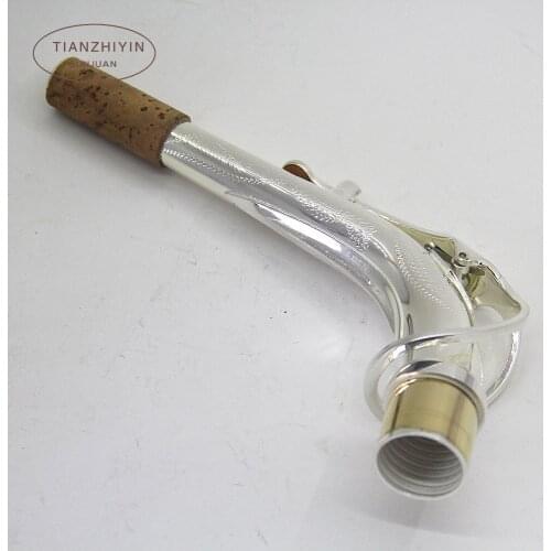 New Alto saxophone neck Nickel plated carved designs Sax Accessories