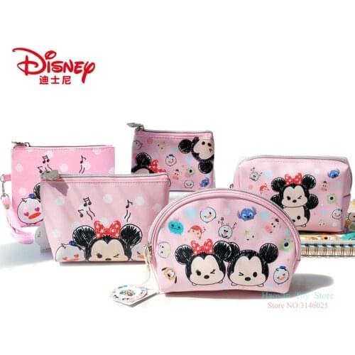 Genuine Disney TUSM TUSM Mickey Pink Multi-function Women Bag Wallet Purse Baby Care Bag Fashion Mummy Bag For Girls Gifts Style