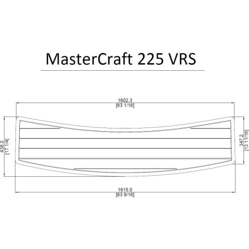 MasterCraft 225 VRS Swim Platform Pad Boat EVA Teak Decking 1/4" 6mm