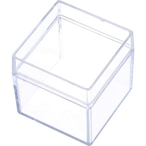 12pcs Clear Acrylic Square Cube Candy Box Treat Gift Boxes Containers for Wedding Party Baby Shower Favors Packaging Case