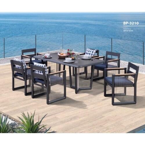 Firenze series, outdoor wicker chair and coffee table combination, wicker chair sofa table combination
