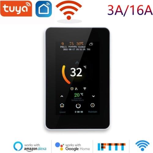 Tuya WiFi Smart Thermostat Electric Floor Heating Water Gas Boiler Temperature Voice Remote Controller for Google Home Alexa