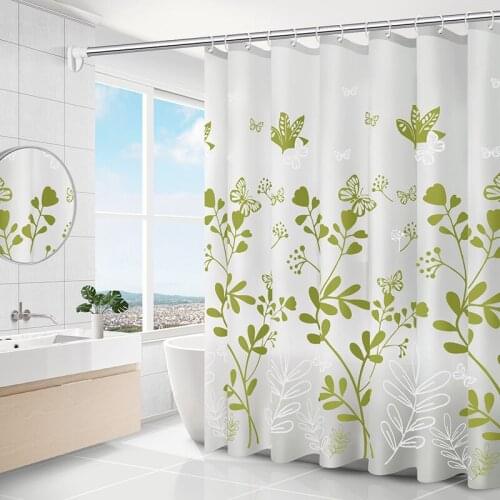 Modern Shower Curtain Hook Mildew Proof CurtainsTranslucent Home Used Waterproof Mildew PEVA Curtain For Bathroom Shower