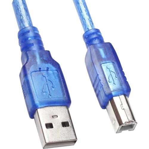 USB PRINTER CABLE 10MT 2.0 TRANSPARENT POWERMASTER