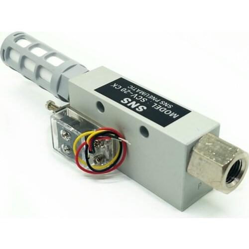 SCV-20CK 1/4'' Vacuum Ejector With Micro Switch Vacuum Generator Valve Pneumatic Parts Vacuum Generator